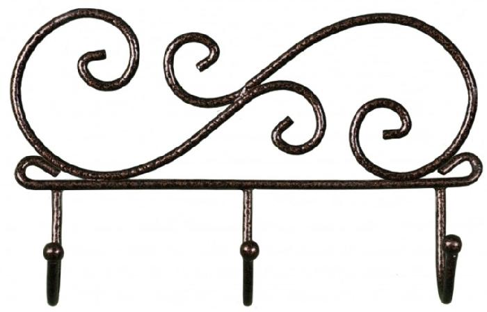 Вешалка настенная Кружева 3 (медный антик  (Завод металлических изделий) ) Вешалка настенная Кружева 3 (медный антик  (Завод металлических изделий) )