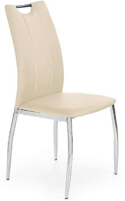 Стул Halmar K187 ( Обивка стула:экокожа , хром, бежевый (Halmar ) )