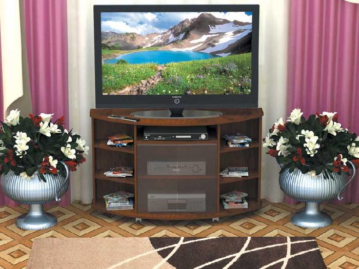 Тумба под ТВ-9 (крафт золотой, тонированное (Пирамида) )