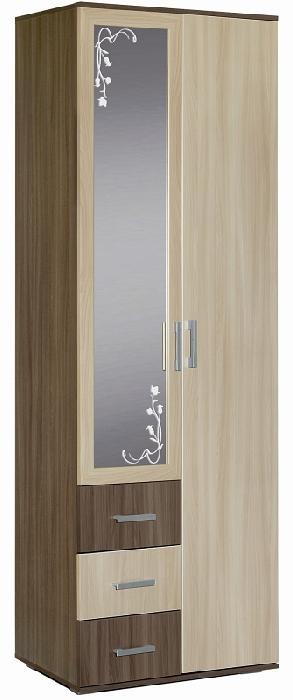 Шкаф Альтернатива (80) двухдверный (ясень шимо темный, ясень шимо светлый-ясень шимо темный,(Мебель Маркет)) Шкаф Альтернатива (80) двухдверный (ясень шимо темный, ясень шимо светлый-ясень шимо темный,(Мебель Маркет))