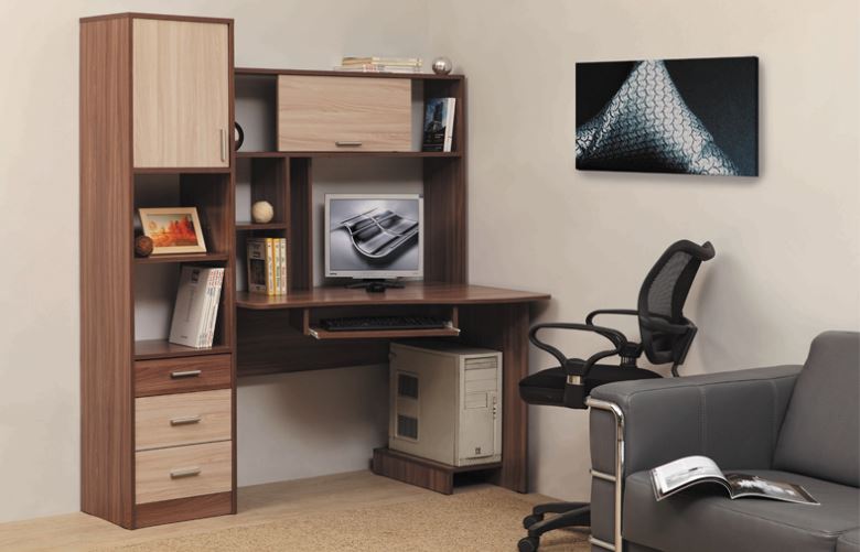 Фото Стол компьютерный ПКС-10 (1,5) в Крыму по цене 12 660 ₽ от производителя Олмеко, код товара 2000001454183, 2000001454190 шт Фото Стол компьютерный ПКС-10 (1,5) от производителя Олмеко в Крыму по цене 12 660 ₽