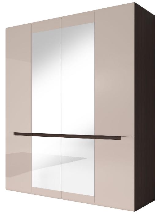 Шкаф-4D typ 20 Hektor (180) четырехдверный (дуб сонома темный ламинат, серый песок глянец,(Helvetia)) Шкаф-4D typ 20 Hektor (180) четырехдверный (дуб сонома темный ламинат, серый песок глянец,(Helvetia))