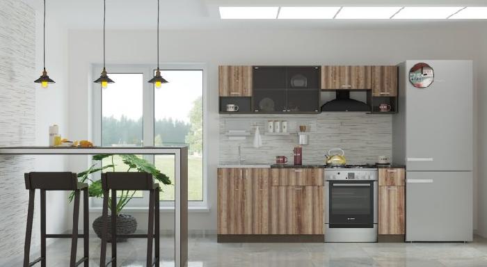 Кухня Зара (2,1) (пепел, дуб сокраменто,(Интерьер-центр)) Кухня Зара (2,1) (пепел, дуб сокраменто,(Интерьер-центр))