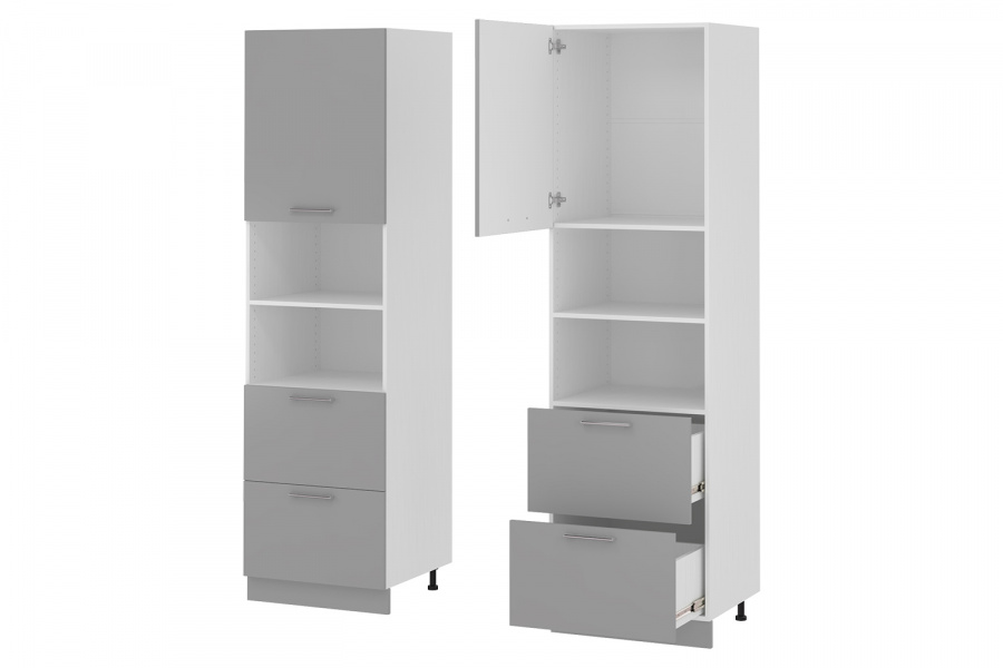 Фото Кухня Бронкс пенал П-62 в Крыму по цене 15 060 ₽ от производителя Леко, код товара 2000001720493, 2000001720509, 2000001720516, 2000001720523 шт Фото Кухня Бронкс пенал П-62 от производителя Леко в Крыму по цене 15 060 ₽