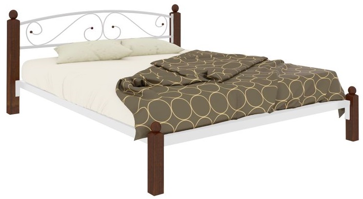 Фото Кровать двуспальная Вероника Lux (СМ 140х200) трубка металл в Крыму по цене 18 450 ₽ от производителя Милсон, код товара 2000002045595, 2000002045601, 2000002045618, 2000002045625, 2000002045632, 2000002045649, 2000002045656 шт Фото Кровать двуспальная Вероника Lux (СМ 140х200) трубка металл от производителя Милсон в Крыму по цене 18 450 ₽