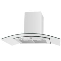 Вытяжка купольная Ancona plus 90 (900х500хh500(980)) (Материал Металл/Стекло , Цвет Белый/Прозрачный) в Крыму от производителя 