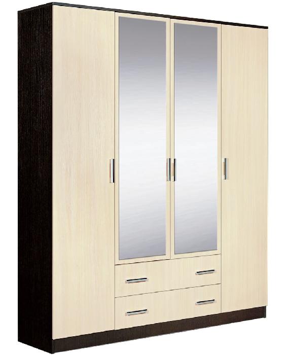 Шкаф Светлана (168) четырехдверный (венге, дуб молочный,(Мебель Маркет)) Шкаф Светлана (168) четырехдверный (венге, дуб молочный,(Мебель Маркет))