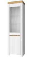 Фото kollektsiya-mebeli-taurus-anreks- шкаф с витриной 1v1d таурус (taurus) производитель Анрэкс