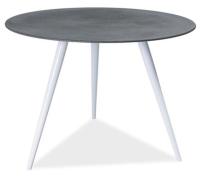Стол обеденный Signal Evita (металл, стекло-серый, белый (Signal) ) в Крыму от производителя в интернет магазине Планета Комфорта Стол обеденный Signal Evita (металл, стекло-серый, белый (Signal) ) в Крыму от производителя