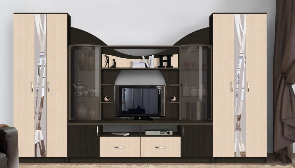 Фото Стенка Аллегро вар.№5 в Крыму по цене 30 080 ₽ от производителя Диал, код товара 2000001532324, 2000001532331 шт Фото Стенка Аллегро вар.№5 от производителя Диал в Крыму по цене 30 080 ₽