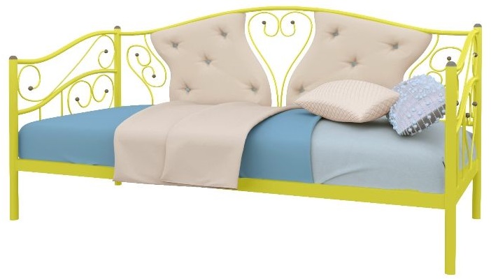 Фото Кровать-тахта односпальная Юлия (СМ 80х200) трубка металл от производителя Милсон в Крыму по цене 16 850 ₽