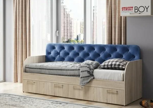 Фото Кровать детская Сенди КР-01 Light (СМ 80х186) с ящиками в Крыму по цене 15 310 ₽ от производителя БТС, код товара 2000002504979 шт Фото Кровать детская Сенди КР-01 Light (СМ 80х186) с ящиками от производителя БТС  в Крыму по цене 15 310 ₽