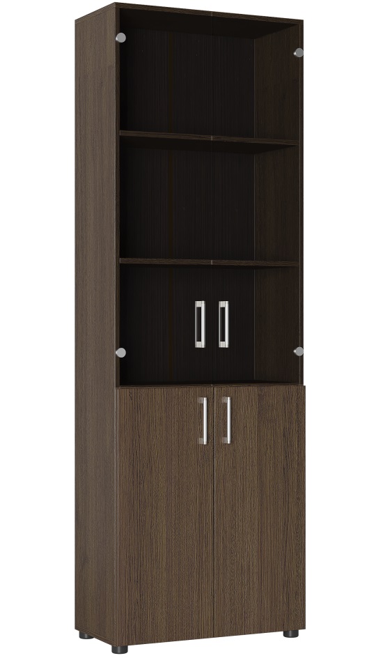 Фото Шкаф со стеклом Офис ОФ-303К от производителя Компасс в Крыму по цене 16 360 ₽