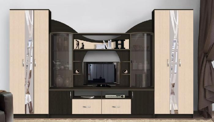 Стенка Аллегро вар.№5 (венге linum, дуб белфорд,(Диал)) Стенка Аллегро вар.№5 (венге linum, дуб белфорд,(Диал))