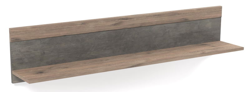 Фото Полка навесная Денвер Д-7 в Крыму по цене 3 120 ₽ от производителя СБК, код товара 2000001713013 шт Фото Полка навесная Денвер Д-7 от производителя СБК в Крыму по цене 3 120 ₽