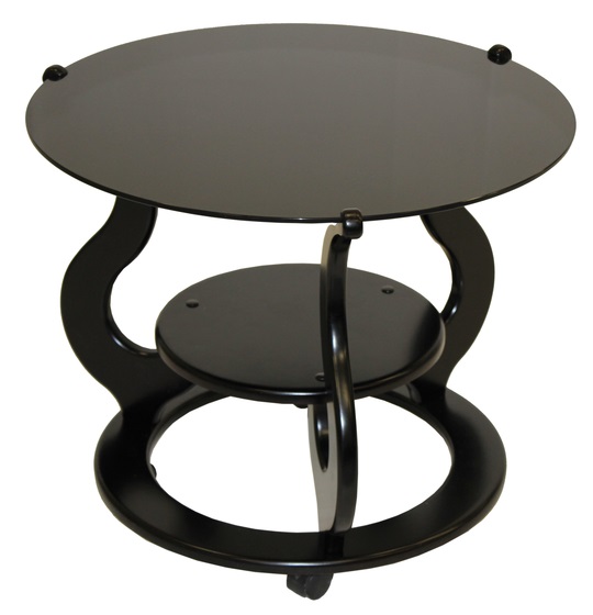 Стол журнальный Варьете-3.1 (пластик, стекло-черный (Мебель из стекла) ) Стол журнальный Варьете-3.1 (пластик, стекло-черный (Мебель из стекла) )