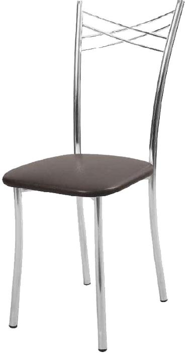 Стул Грация Стандарт ( Обивка стула:кожзам , хром, 030 коричневый (Кристалл) ) Стул Грация Стандарт ( Обивка стула:кожзам , хром, 030 коричневый (Кристалл) )