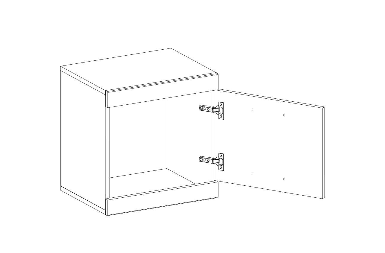 Фото Тумба 1D Оскар (Oskar) в Крыму по цене 3 600 ₽ от производителя Анрэкс, код товара 2000002192091 шт Фото Тумба 1D Оскар (Oskar) от производителя Анрэкс в Крыму по цене 3 600 ₽