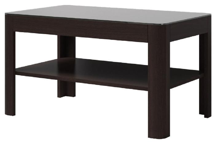 Столик журнальный typ 99 Togo (лдсп, стекло-черное,  венге ламинат (Helvetia) ) Столик журнальный typ 99 Togo (лдсп, стекло-черное,  венге ламинат (Helvetia) )